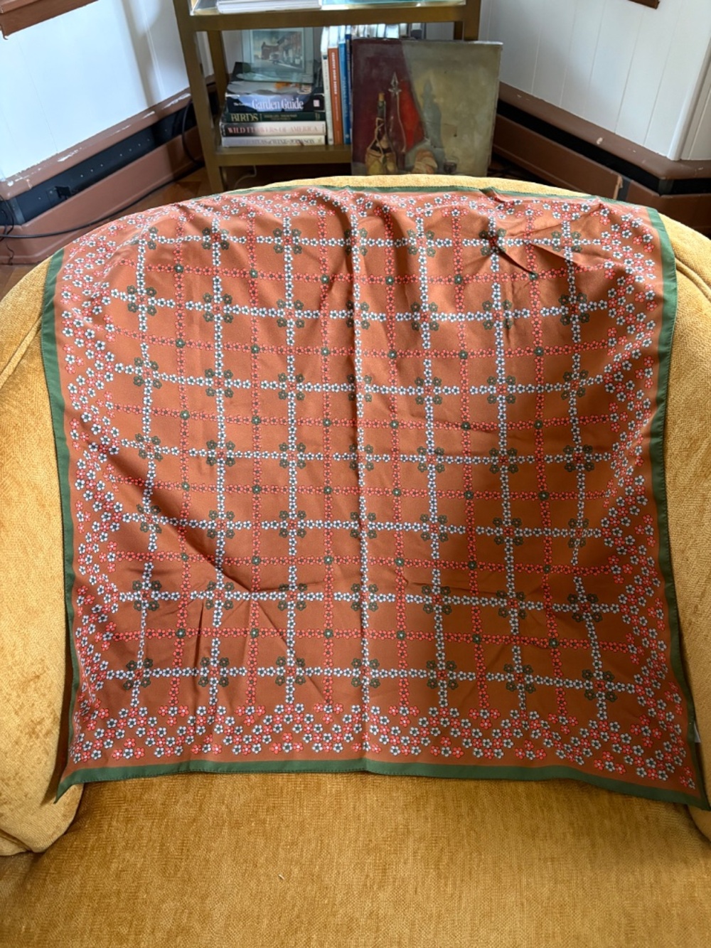 Set of Two Vintage Patterned Scarves - Picture 3 of 6